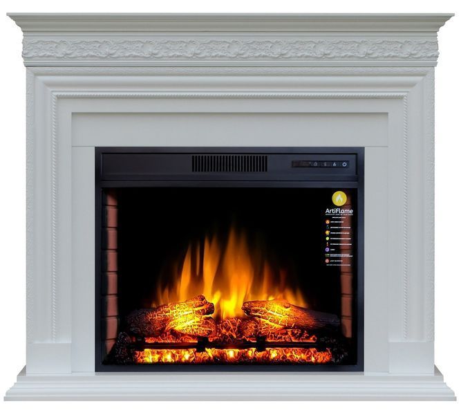 Камінокомплект ArtiFlame PRATELLA AF28S БІЛИЙ Б'ЯНКО (зі звуком) 1494996913 фото