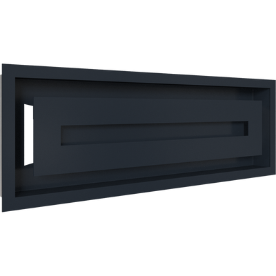 Камінна решітка Kratki WIND графітова 17x49 49G/WIND фото