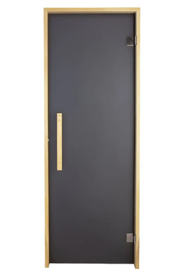 Двері для лазні та сауни Tesli Lux Graphite 1900х700 016165 фото