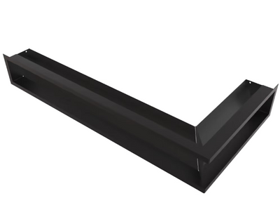 Камінна решітка LUFT кутова ліва чорна 80x40x12 Kratki LUFT/NL/12/8040/45S/C фото