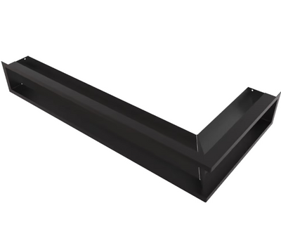 Камінна решітка LUFT кутова ліва чорна 80x40x12 Slim Kratki LUFT/NL/12/8040/45S/C/SF фото