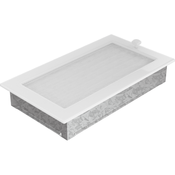 Камінна решітка Kratki біла з жалюзями 17x30 30BX фото