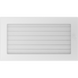 Камінна решітка Kratki біла з жалюзями 17x30 30BX фото 2