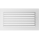 Камінна решітка Kratki біла з жалюзями 17x30 30BX фото 1