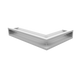 Камінна решітка Kratki LUFT кутова ліва біла 60x40x9 LUFT/NL/9/40/45S/B фото 1