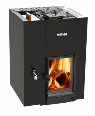 Дров'яна піч Harvia Linear 22 LS GreenFlame&reg; (з вбудованим баком для води ліворуч) Harvia Linear 22 LS GreenFlame фото