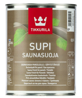 Захисне просочення SUPI SAUNASUOJA 0,9 л для лазні та сауни SUPI SAUNASUOJA 0,9 фото