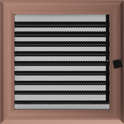 Камінна решітка Kratki Oskar мідна з жалюзями 22x22 22OMX фото