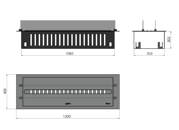 Паровий камін Infire INVAPO INSERT 1200 AUTOMATIC REFILL  INVAPO INSERT 1200A фото