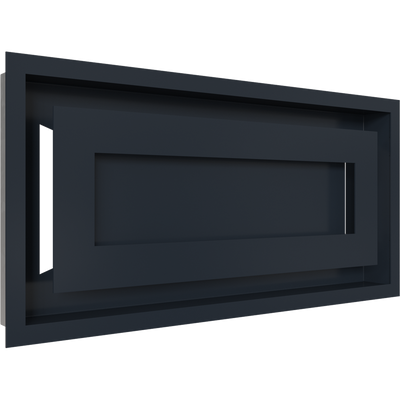 Камінна решітка Kratki WIND графітова 22x45 22/45G/WIND фото