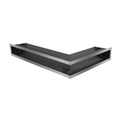 Камінна решітка Kratki LUFT SF кутова ліва шліфована 60x40x9 LUFT/NL/9/40/45S/SZ/SF фото