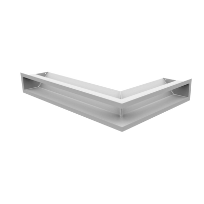 Камінна решітка Kratki LUFT SF кутова ліва біла 60x40x9 LUFT/NL/9/40/45S/B/SF фото