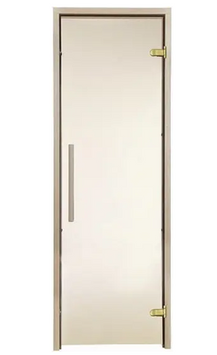 Скляні двері для лазні та сауни GREUS Premium 70/200 бронза матова GREUS Premium 70/200 бронза матова фото