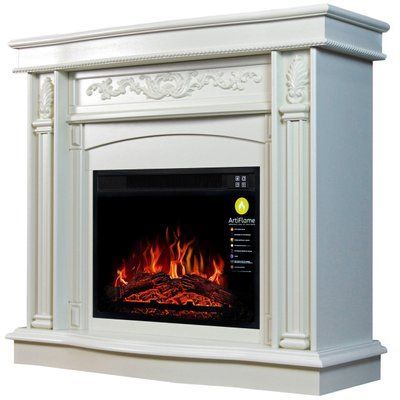 Камінокомплект&nbsp;кутовий ArtiFlame CARDINAL AF23S БІЛИЙ ДУБ (зі звуком) 1483851878 фото