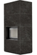 Камін Kratki FLOKI BOX 8 kW &Oslash; 160 в обудові з керамограніту NATURALI NERO GRECO FLOKI/PF/Q/N/G фото 3