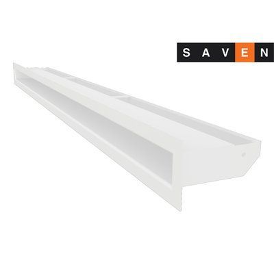 Вентиляційна решітка для каміна SAVEN Loft 60х1000 біла 1061007432 фото