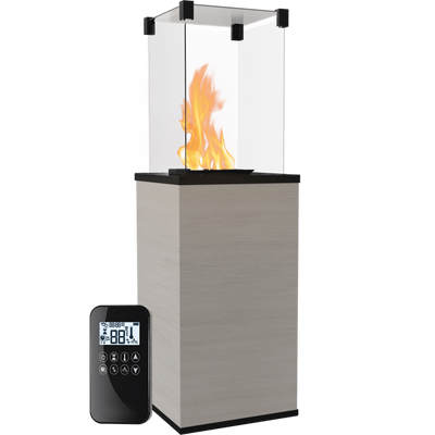 Газовий обігрівач Kratki PATIO MINI керамограніт NATURALI OSSIDIANA VENA CHIARA - пульт PATIO/MINI/G30/37MBAR/Q/N/O/V/C фото