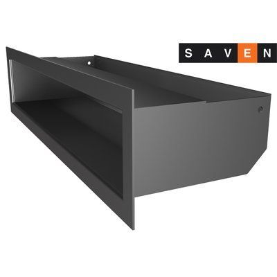 Вентиляційна решітка для каміна SAVEN Loft 90х400 графітова 1061007438 фото