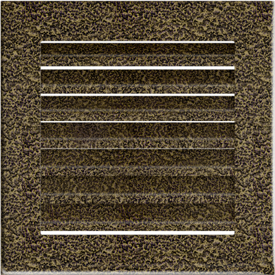 Камінна решітка Kratki FRESH чорно-золота 17x17 17CZ/FRESH фото